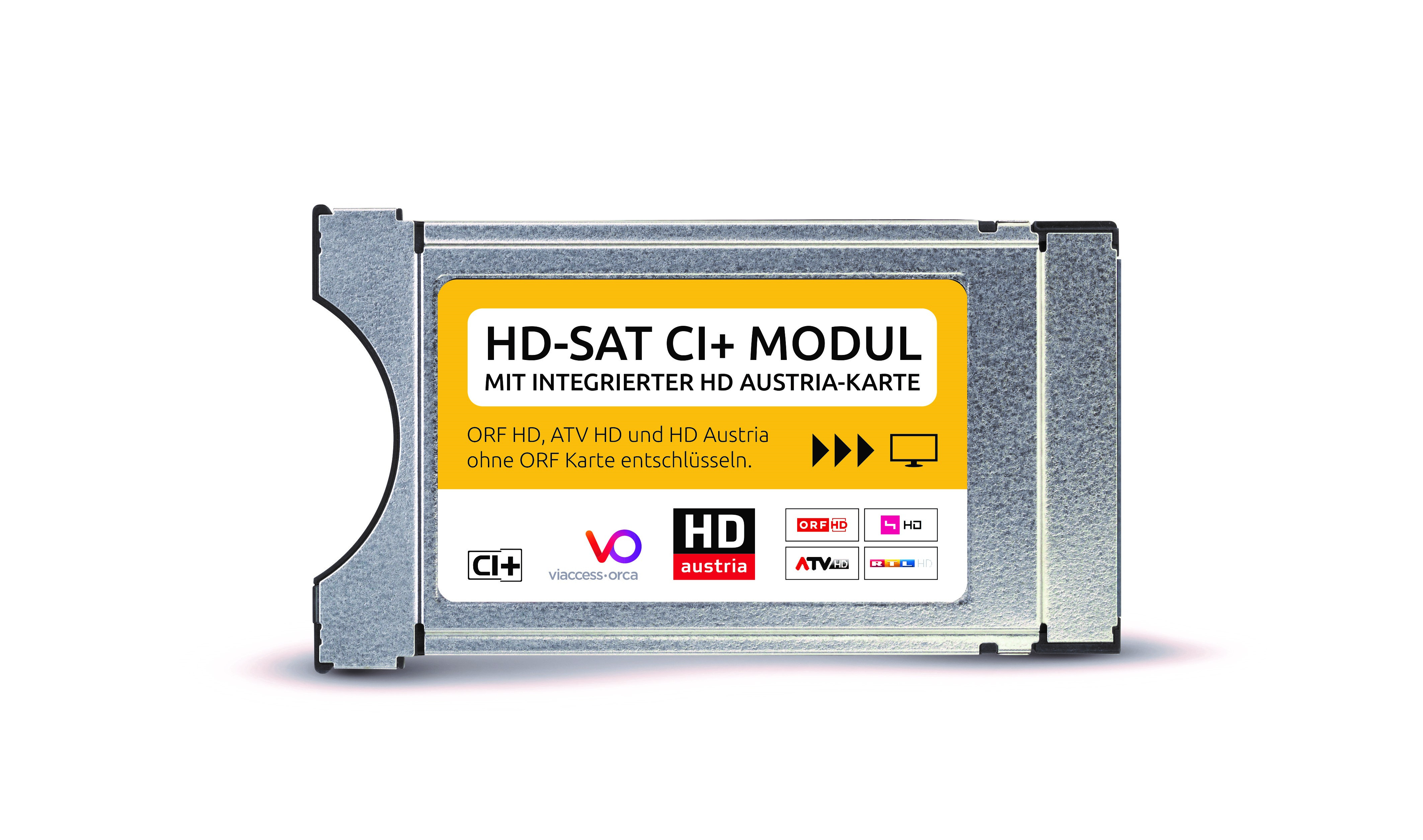 HD-SAT CI+ Modul mit integrierter HD Austria-Karte