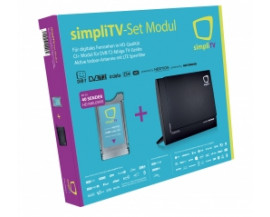 simpliTV Modul + Indoor Antenne - SET für DVB-T2 TV-Geräte und Receiver